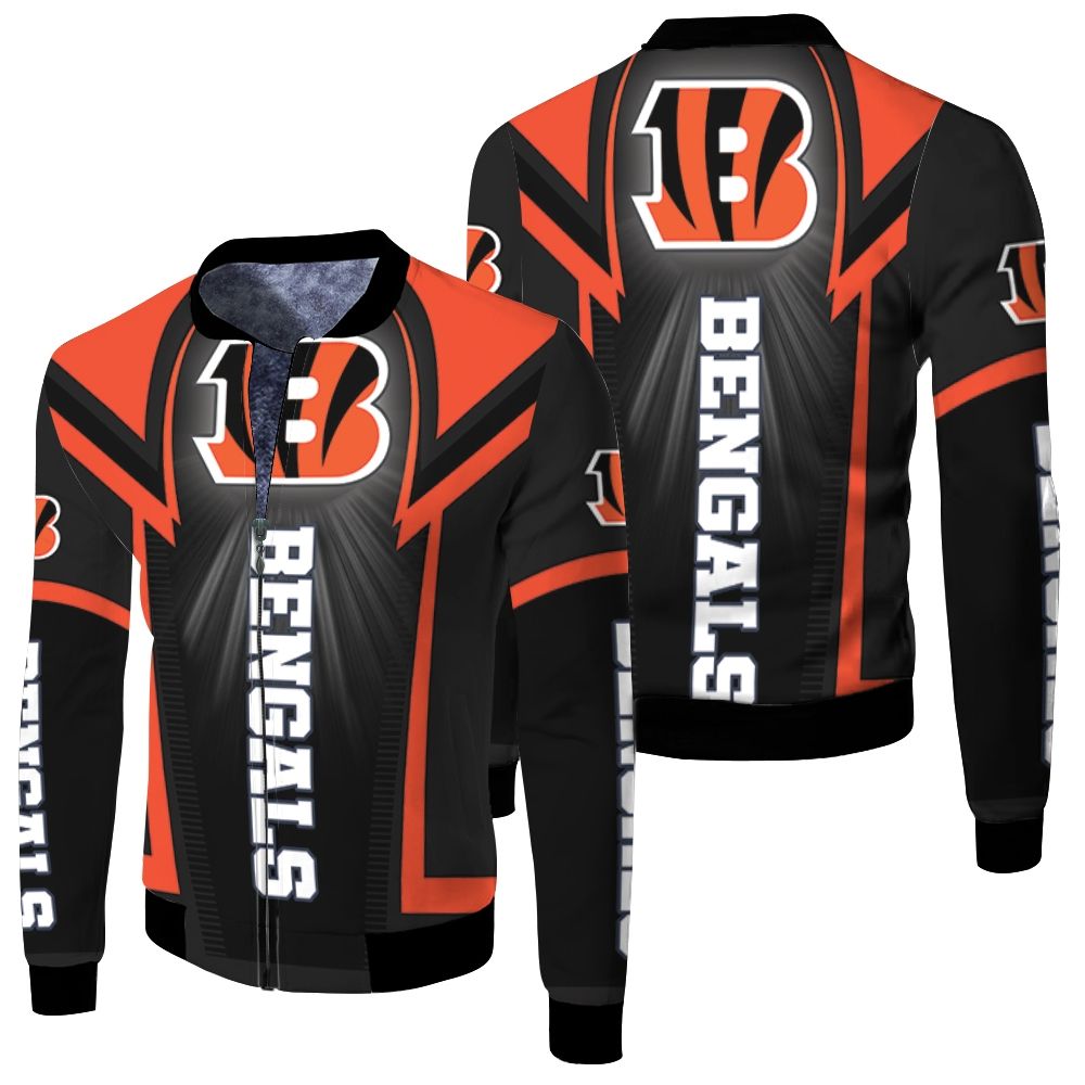 Cincinnati Bengals For Fans Fleece Bomber Jacket Cincinnati Bengals For Fans Fleece Bomber Jacket