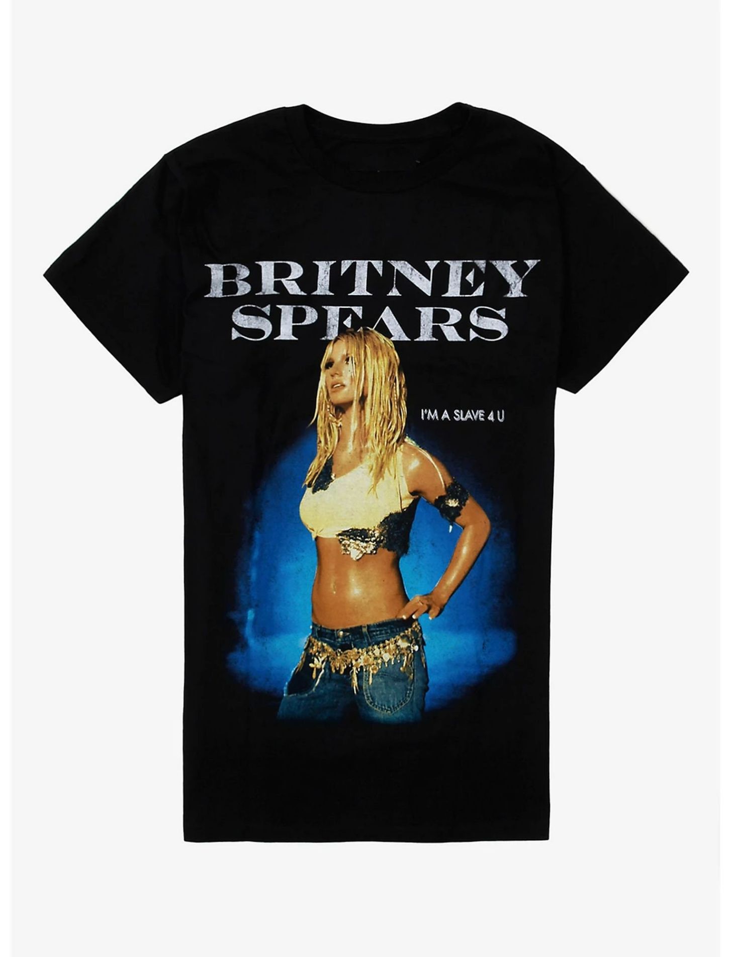 Cotton Britney Spears Im A Slave Lover T-Shirt Cotton Britney Spears Im A Slave Lover T-Shirt
