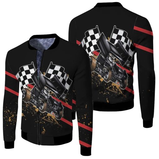 Dirt Racing For Fans 3d Jersey Fleece Bomber Jacket