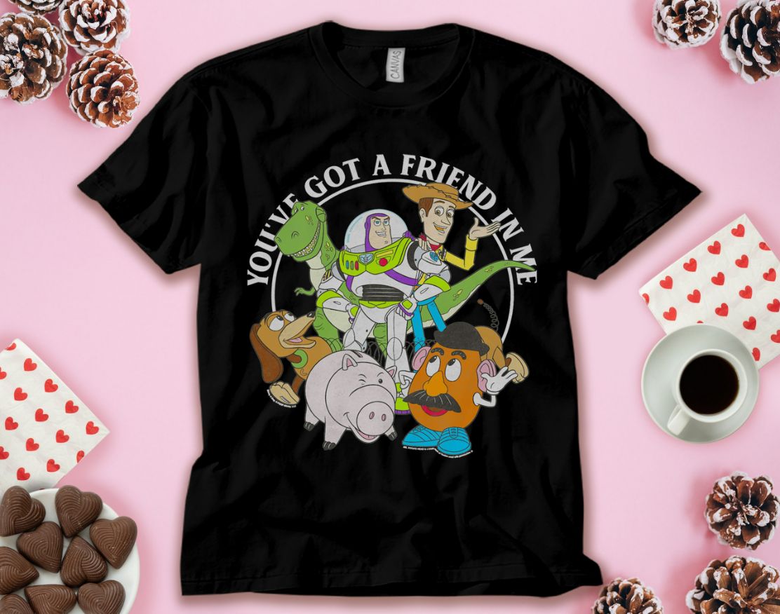 Disney Pixar Toy Story Youve Got A Friend In Me Group Shot T-Shirt Disney Pixar Toy Story Youve Got A Friend In Me Group Shot T-Shirt