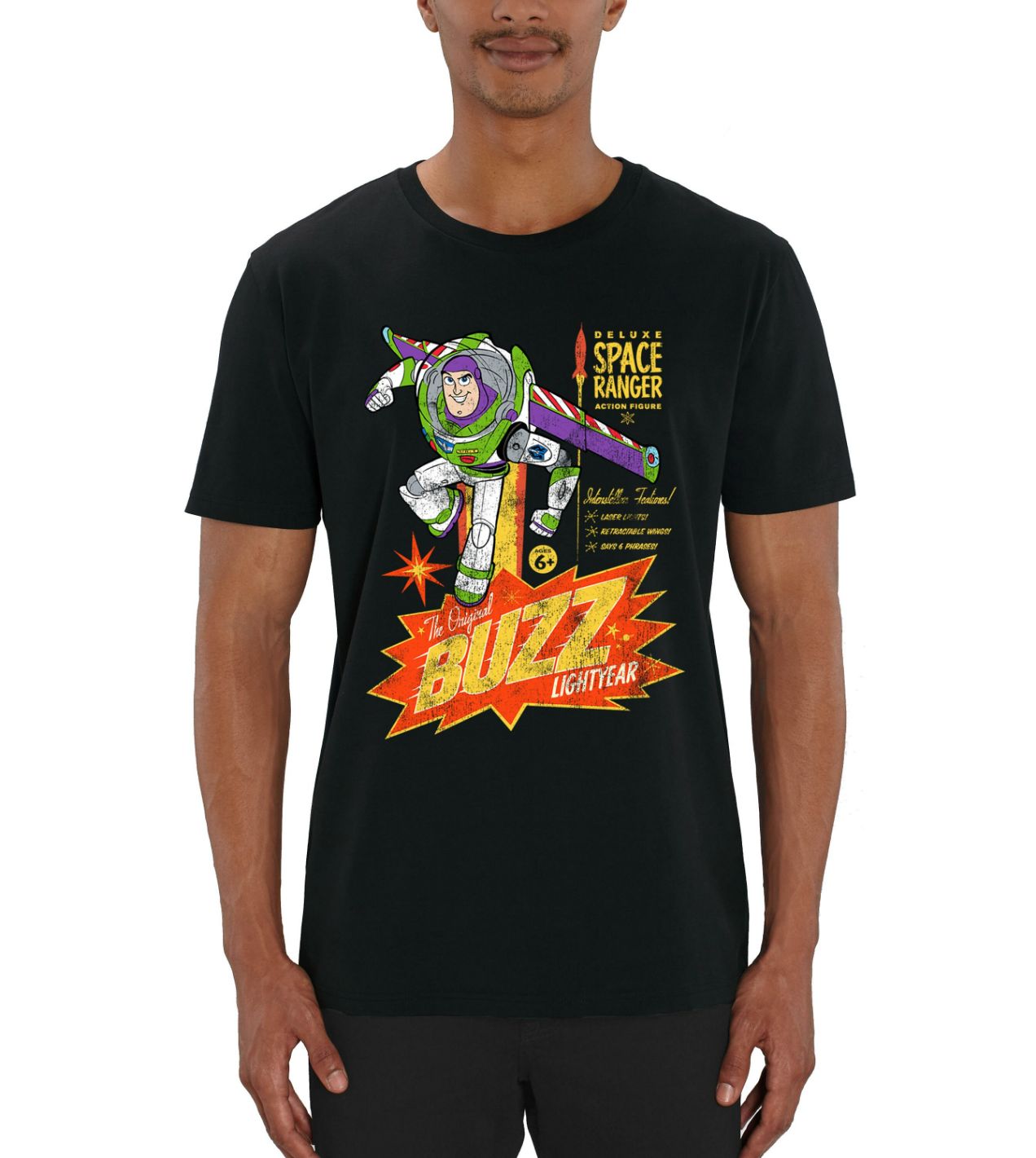 Disney Toy Story 4 Retro Buzz Lightyear Mens T-Shirt Disney Toy Story 4 Retro Buzz Lightyear Mens T-Shirt