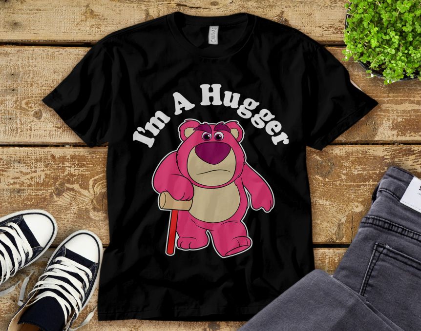 Disney Toy Story Im A Hugger Lotso The Bear Portrait T-Shirt Disney Toy Story Im A Hugger Lotso The Bear Portrait T-Shirt