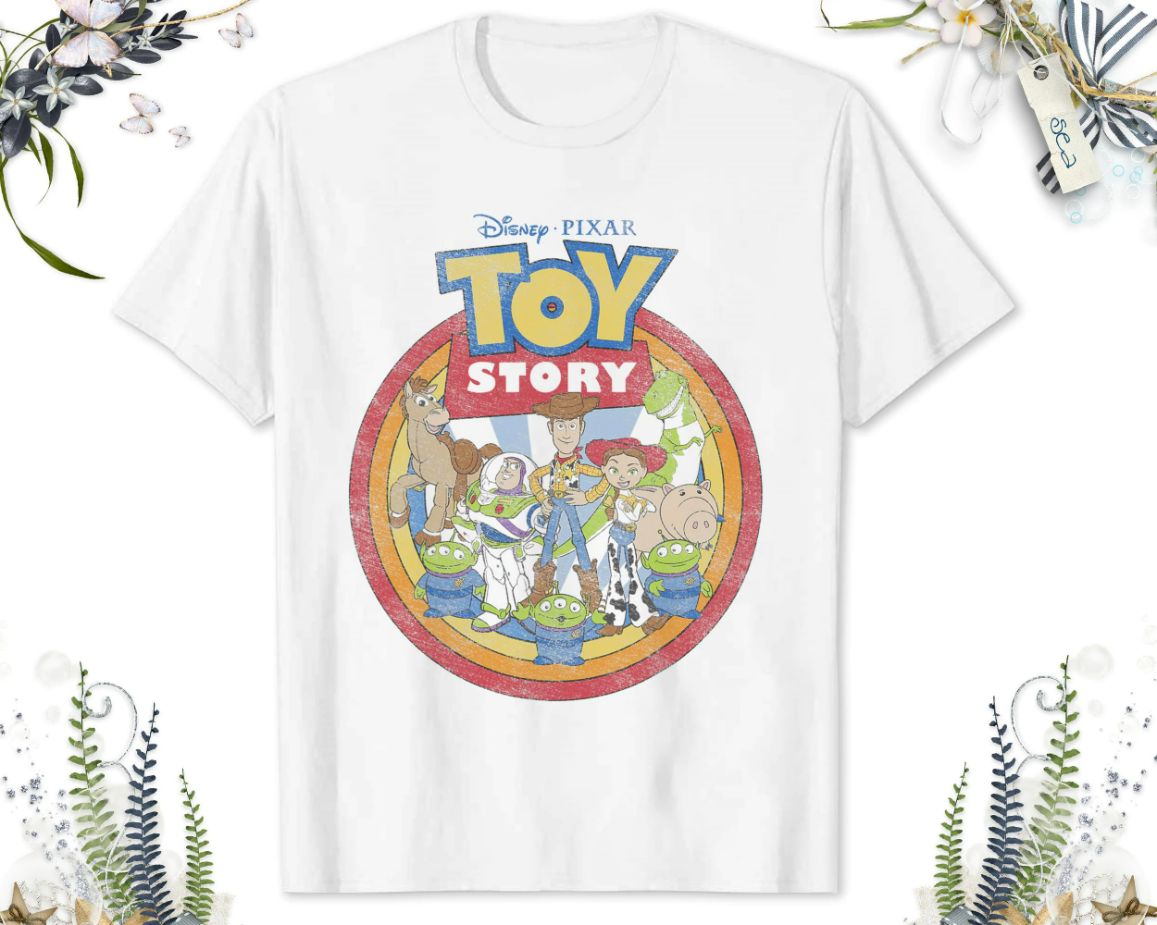 Disney Toy Story Vintage Circle Portrait Logo T-Shirt Disney Toy Story Vintage Circle Portrait Logo T-Shirt