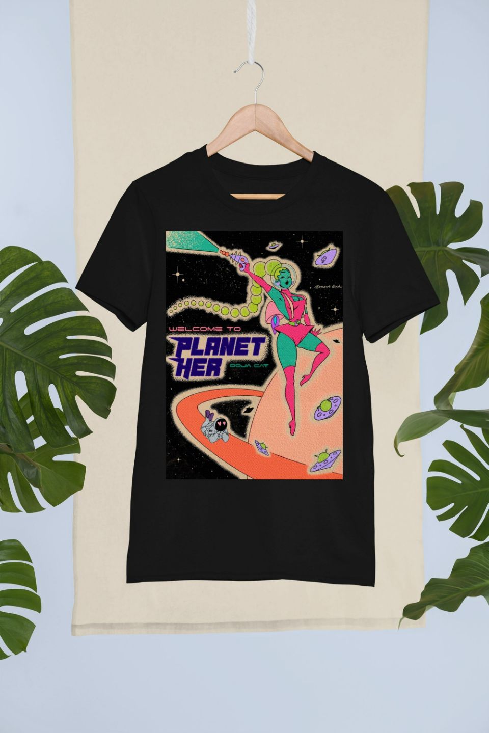 Doja Cat Planet Her Retro T-Shirt Doja Cat Planet Her Retro T-Shirt