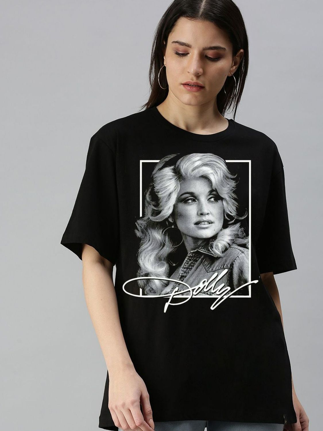 Dolly Parton Parton Vintage Polaroid Womens T-Shirt Dolly Parton Parton Vintage Polaroid Womens T-Shirt