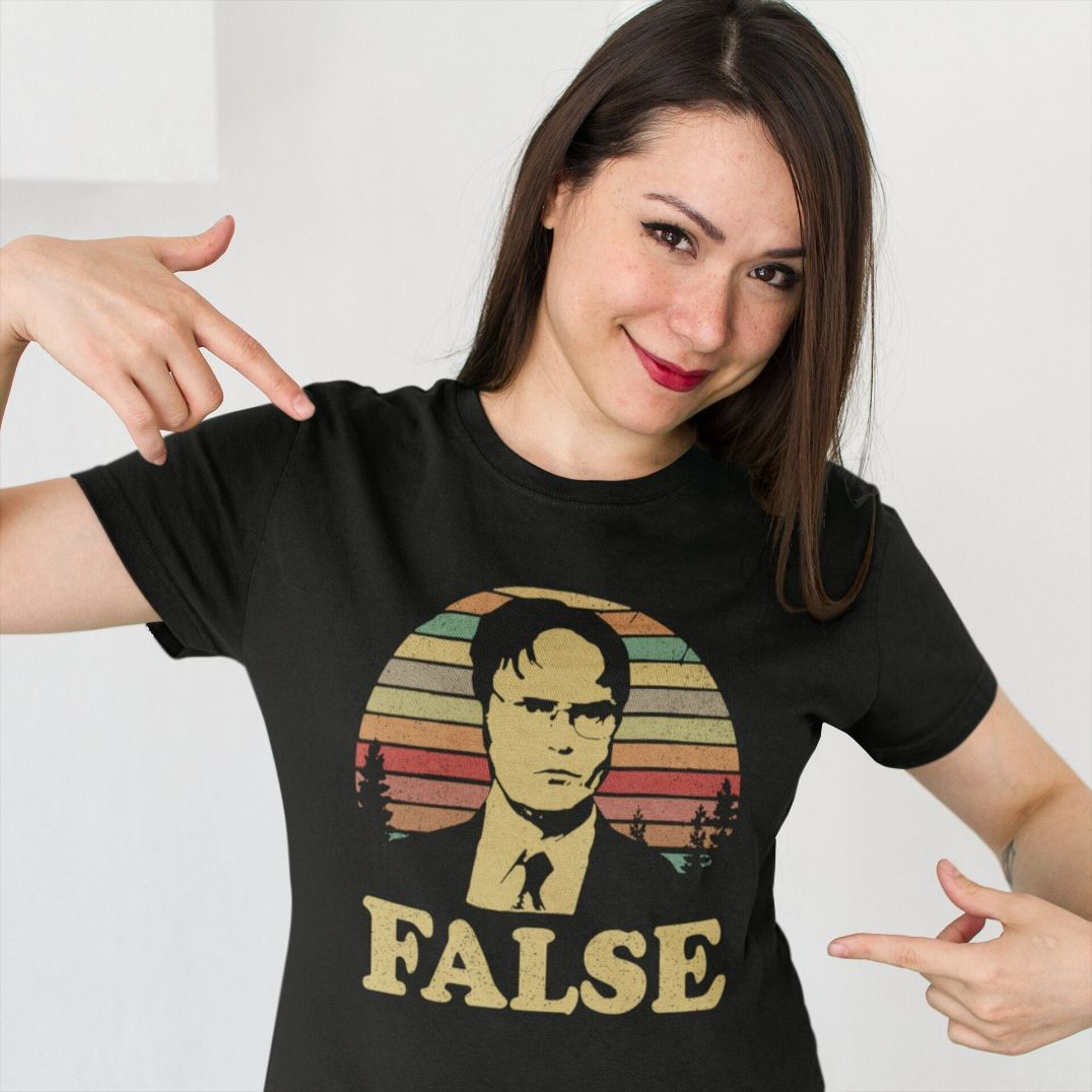Dwight Schrute FALSE The Office Inspired T-Shirt Dwight Schrute FALSE The Office Inspired T-Shirt