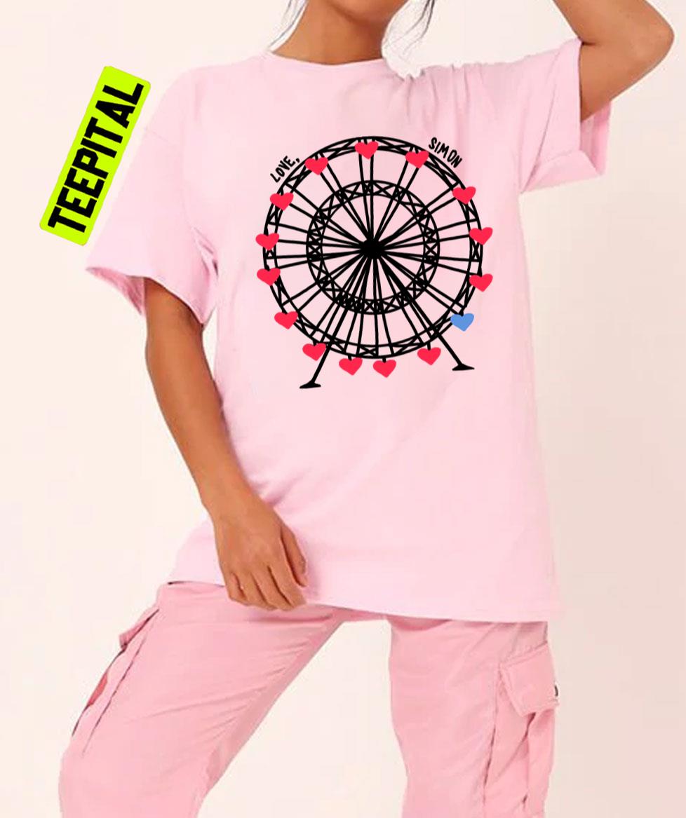 Ferris Wheel In Love Simon Movie T-Shirt Ferris Wheel In Love Simon Movie T-Shirt