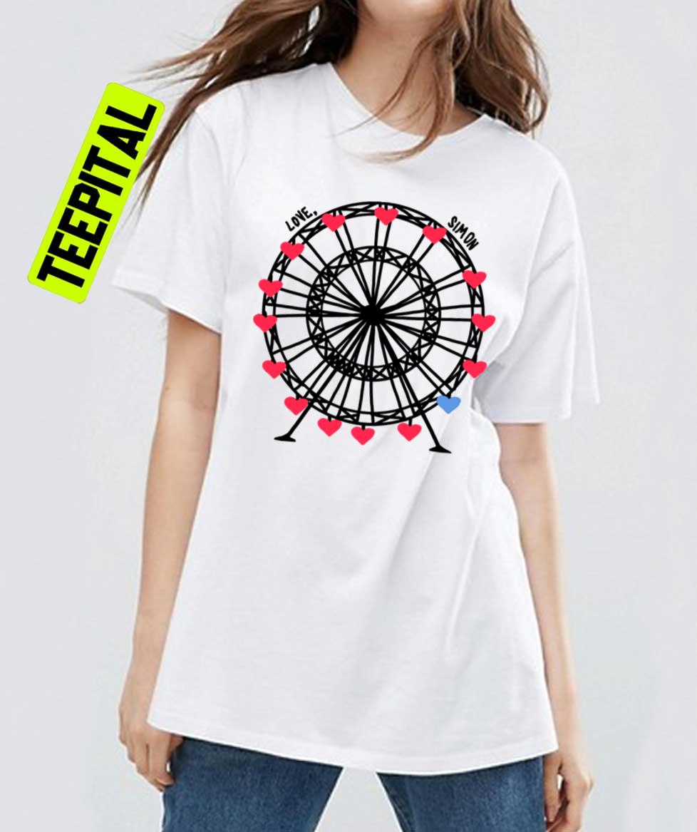 Ferris Wheel In Love Simon Movie T-Shirt Ferris Wheel In Love Simon Movie T-Shirt