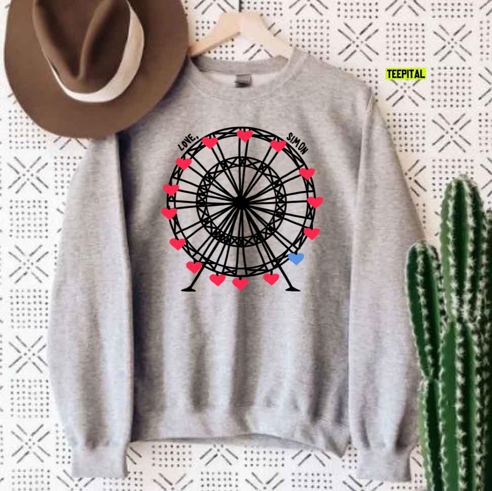 Ferris Wheel In Love Simon Movie T-Shirt Ferris Wheel In Love Simon Movie T-Shirt
