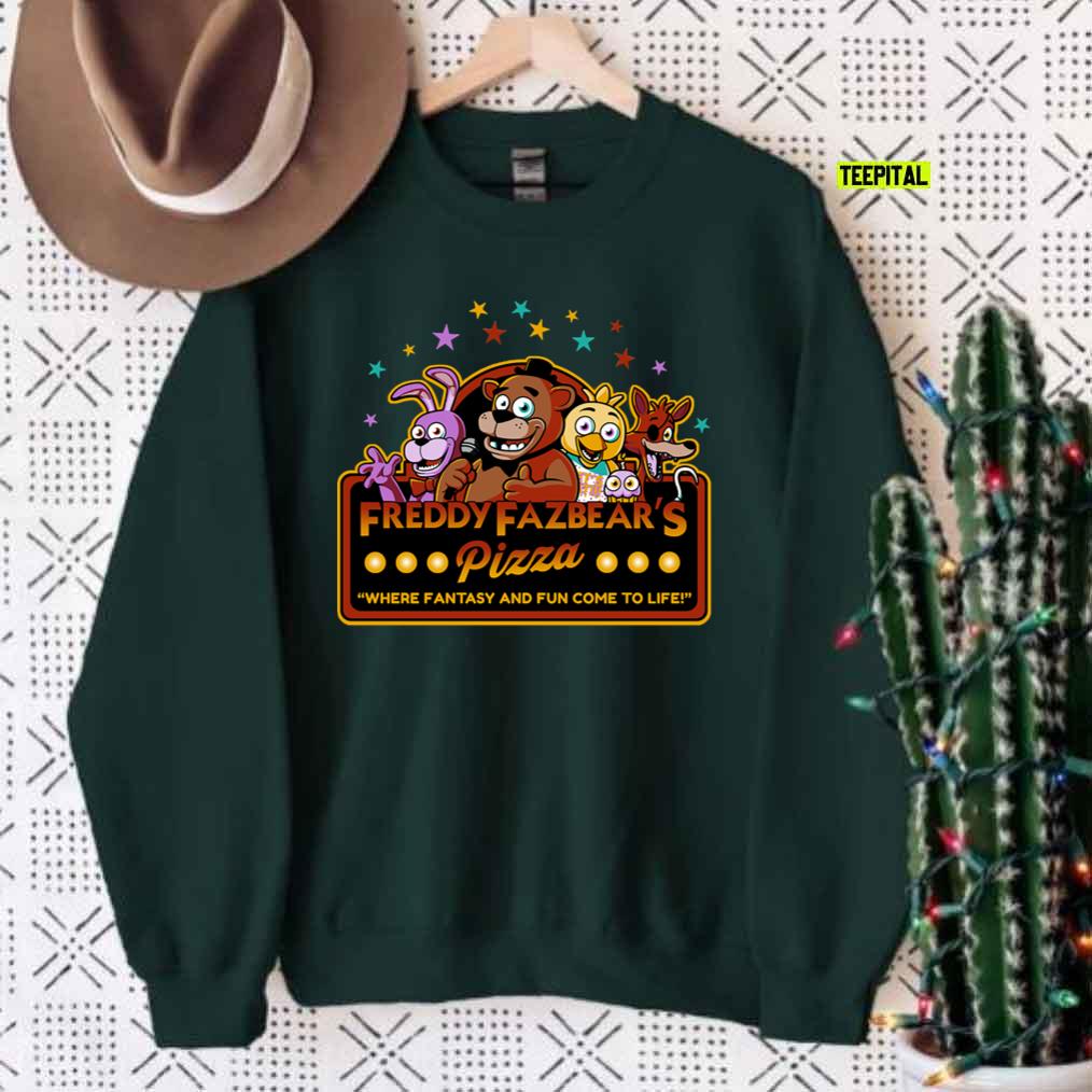 Five Nights At Freddy Fazbear's Pizza Fnaf Logo Unisex Sweatshirt Five Nights At Freddy Fazbear's Pizza Fnaf Logo Unisex Sweatshirt