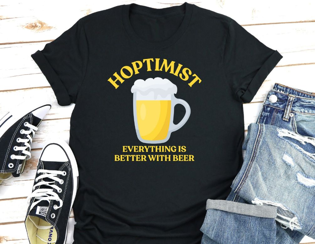 Funny Beer Hoptimist Shirt Funny Beer Hoptimist Shirt
