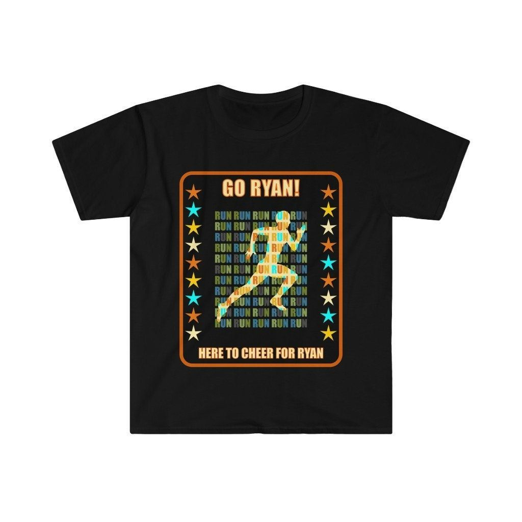 Go Ryan Runner Support Fan Here to Cheer Favorite Athlete T-Shirt Go Ryan Runner Support Fan Here to Cheer Favorite Athlete T-Shirt