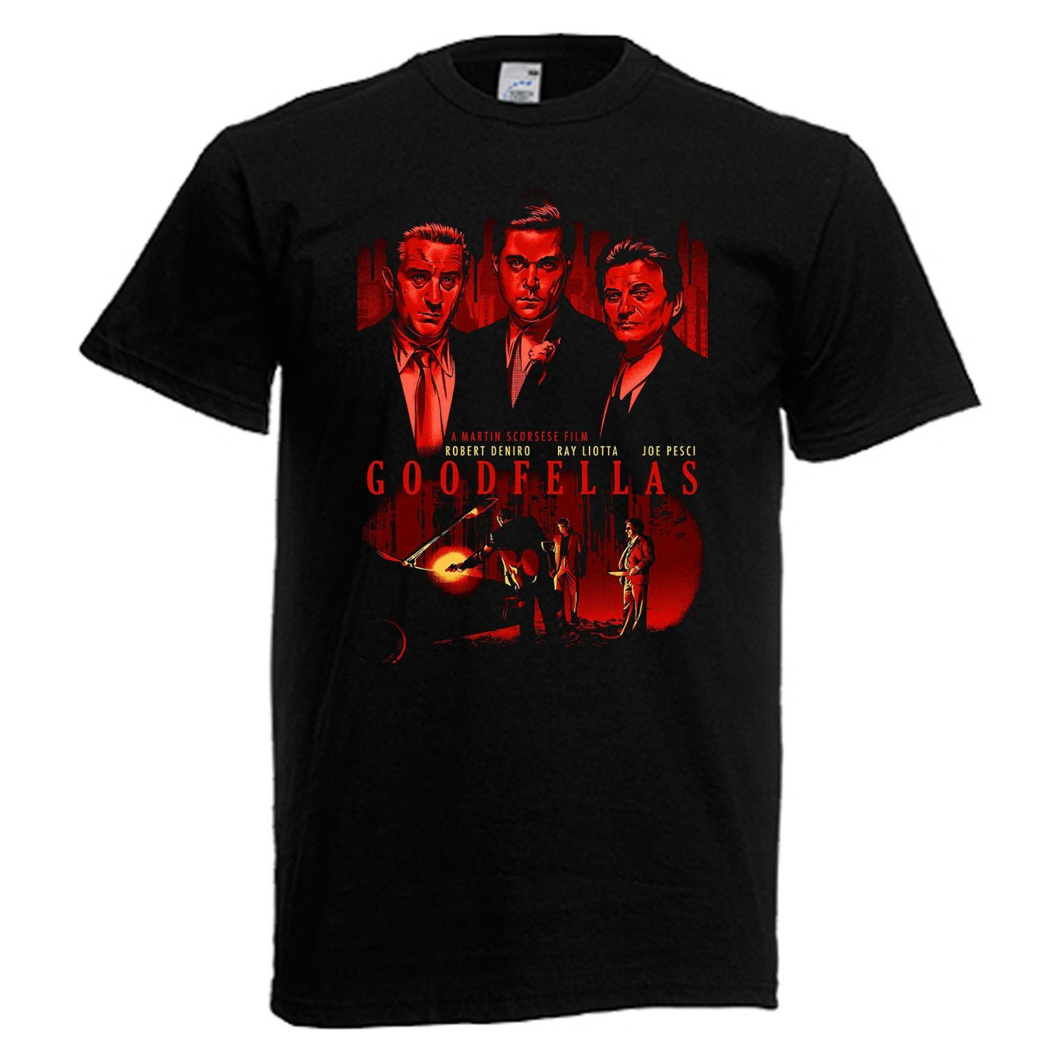 Goodfellas Three Wise Men Mafia Gangster Movie Mens Black T-Shirt Goodfellas Three Wise Men Mafia Gangster Movie Mens Black T-Shirt