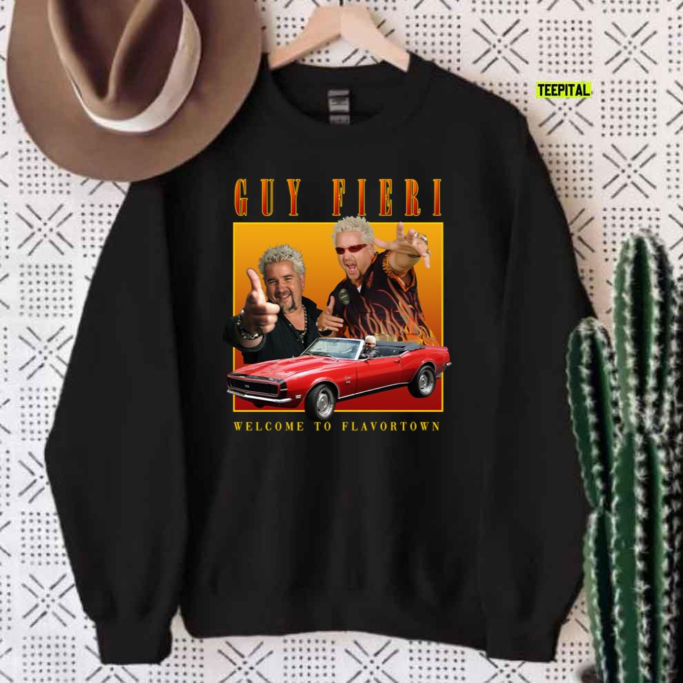Guy Fieri Homage Vintage Bootleg 90s Unisex Sweatshirt Guy Fieri Homage Vintage Bootleg 90s Unisex Sweatshirt