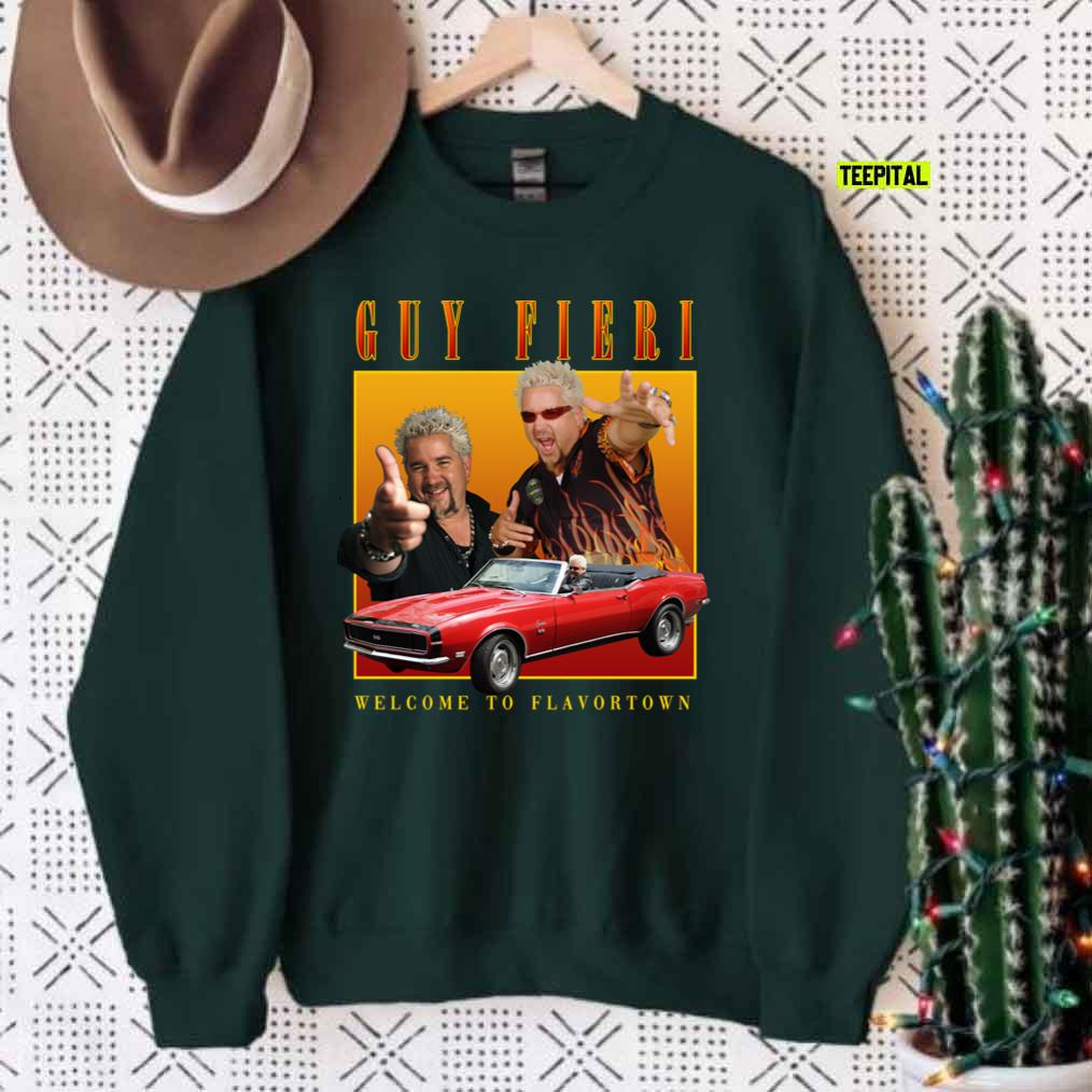 Guy Fieri Homage Vintage Bootleg 90s Unisex Sweatshirt Guy Fieri Homage Vintage Bootleg 90s Unisex Sweatshirt
