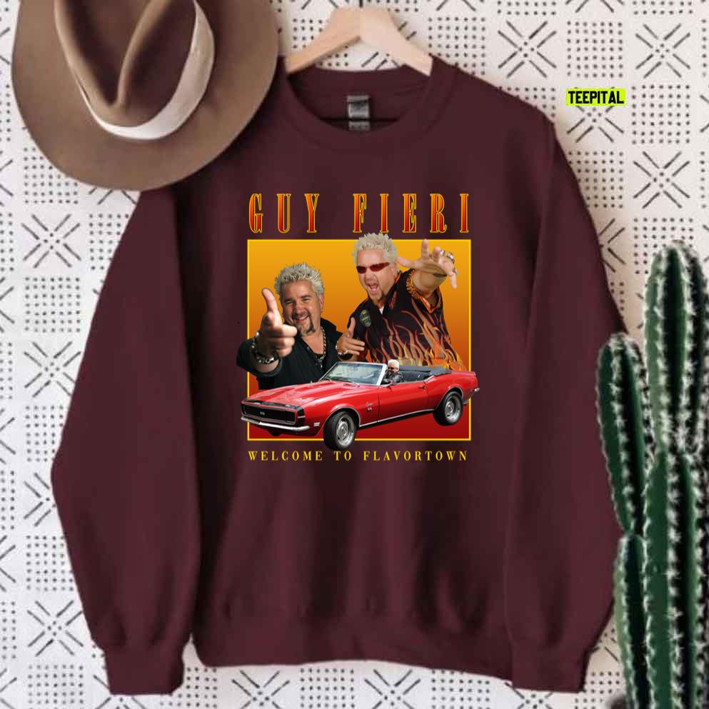 Guy Fieri Homage Vintage Bootleg 90s Unisex Sweatshirt Guy Fieri Homage Vintage Bootleg 90s Unisex Sweatshirt