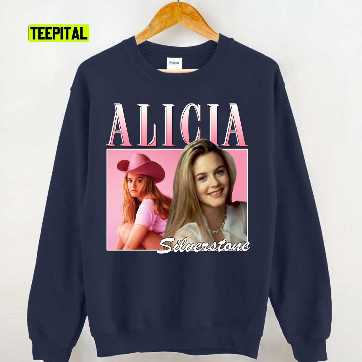 Homage Alicia Silverstone Vintage Bootleg 90s Unisex Sweatshirt Homage Alicia Silverstone Vintage Bootleg 90s Unisex Sweatshirt