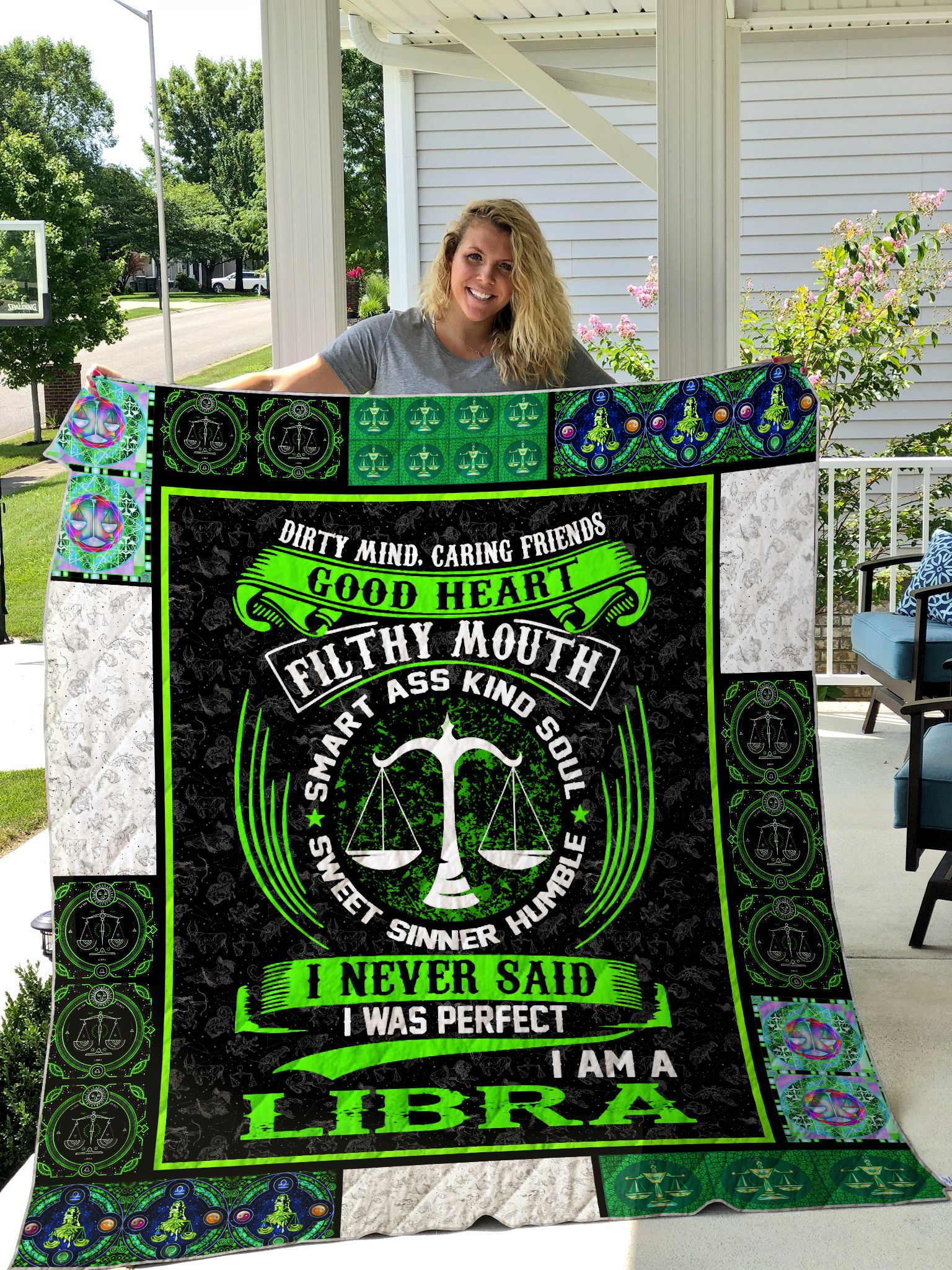 I Never Said I Was Perfect I'm A Libra Quilt Blanket Great Customized Blanket Gifts For Birthday Christmas Thanksgiving I Never Said I Was Perfect I'm A Libra Quilt Blanket Great Customized Blanket Gifts For Birthday Christmas Thanksgiving