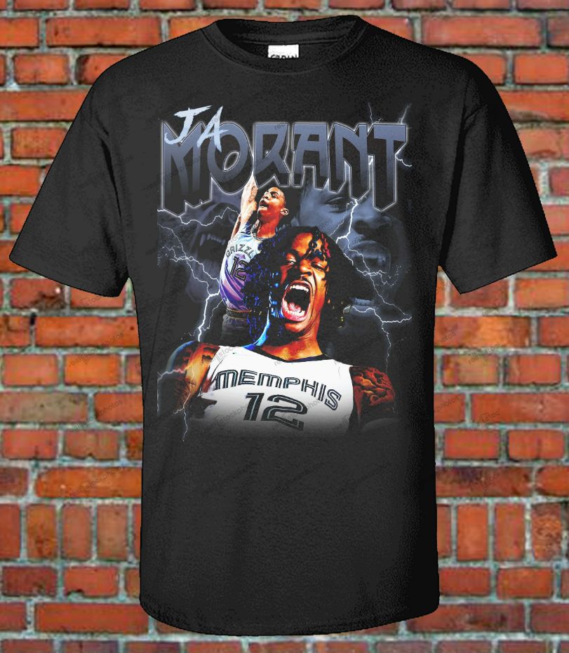 Ja Morant Memphis Grizzlies 90s Style Bootleg Rap Murray State NBA Basketball Zion Williams Jamel T-Shirt Ja Morant Memphis Grizzlies 90s Style Bootleg Rap Murray State NBA Basketball Zion Williams Jamel T-Shirt
