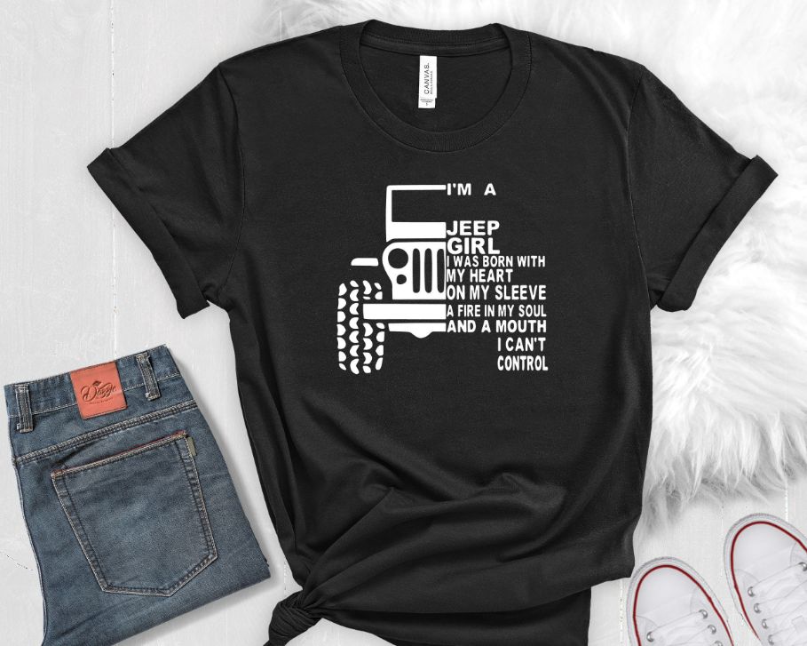 Jeep Girl Heart On My Sleeve Shirt Jeep Girl Heart On My Sleeve Shirt