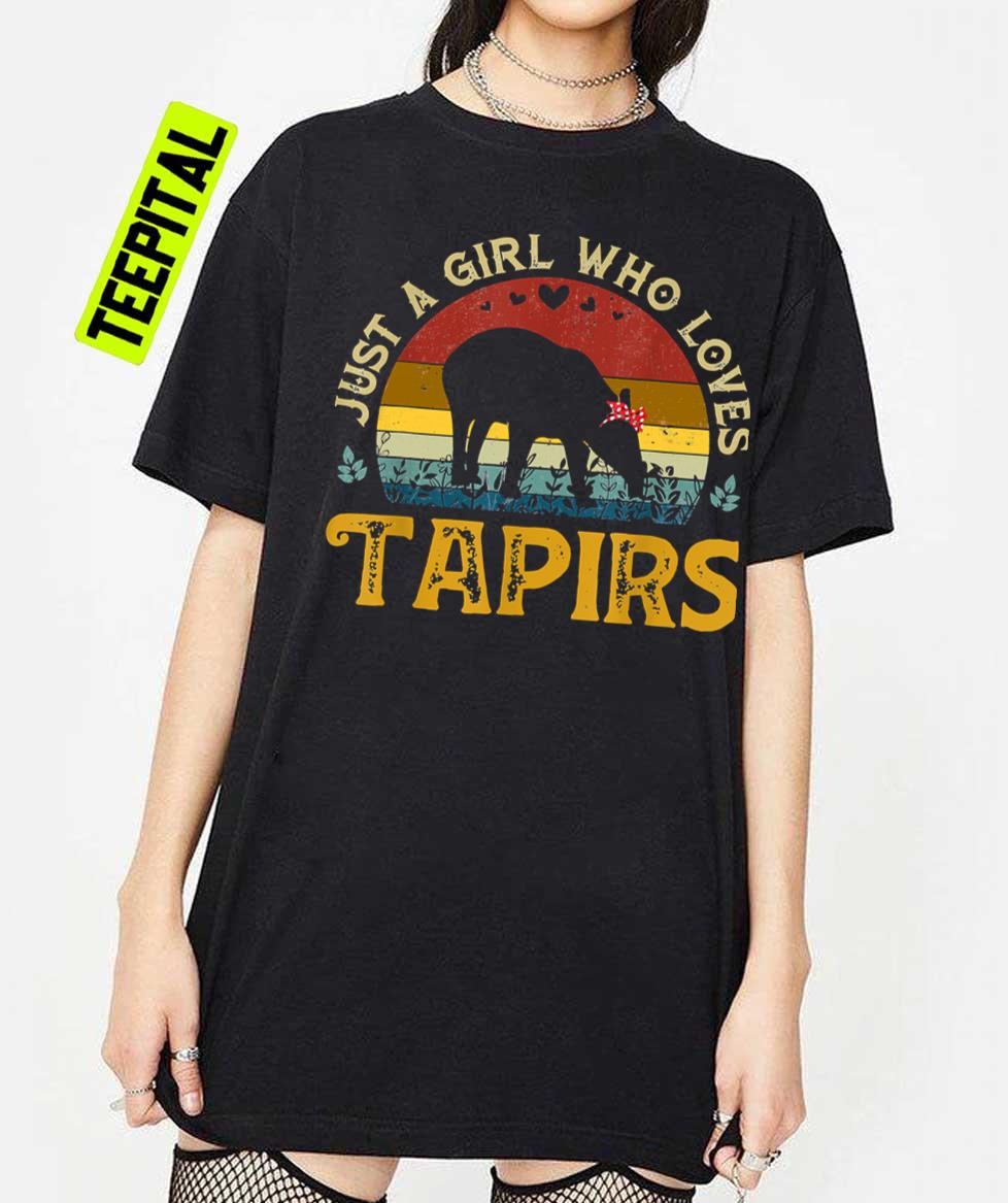 Just A Girl Who Loves Tapir Vintage Unisex T-Shirt Just A Girl Who Loves Tapir Vintage Unisex T-Shirt