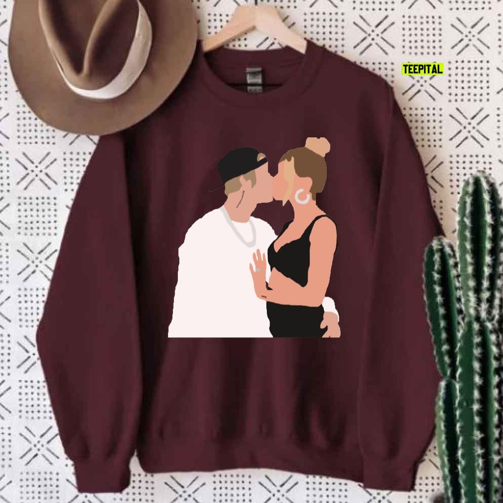 Justin And Hailey Bieber Unisex Sweatshirt Justin And Hailey Bieber Unisex Sweatshirt