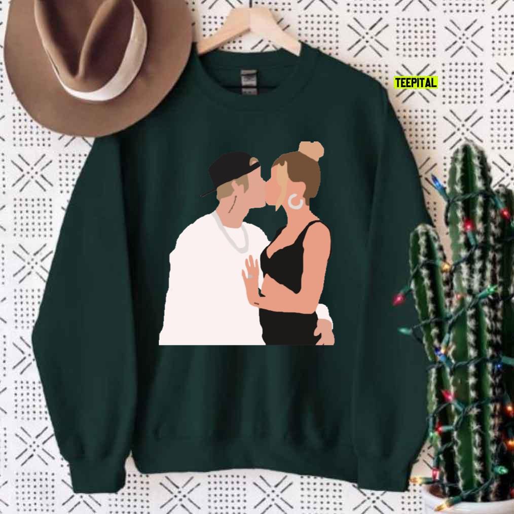 Justin And Hailey Bieber Unisex Sweatshirt Justin And Hailey Bieber Unisex Sweatshirt