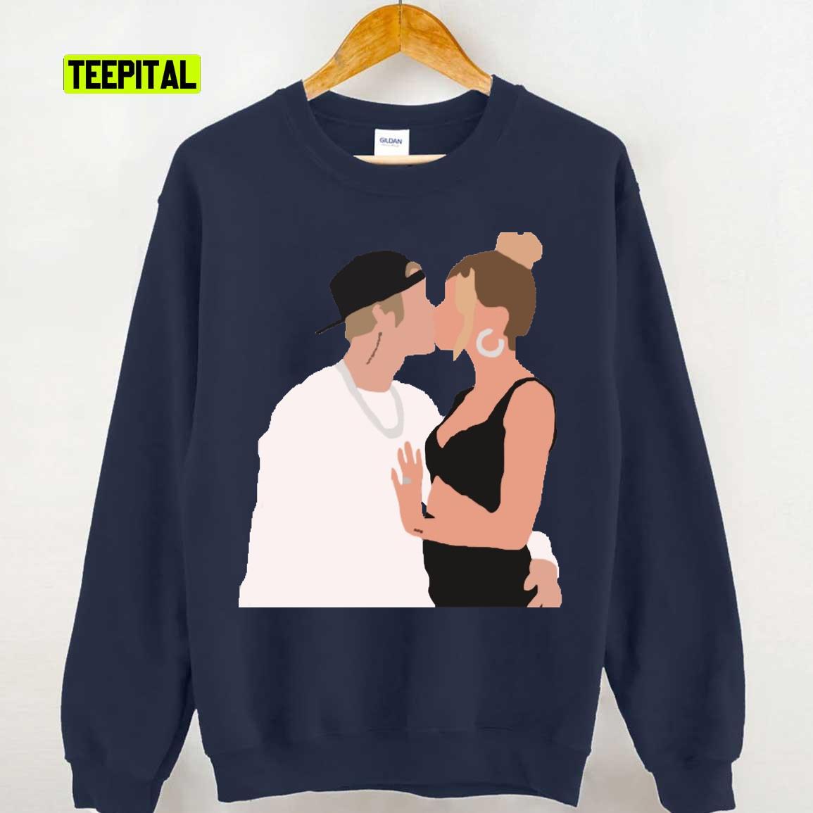 Justin And Hailey Bieber Unisex Sweatshirt Justin And Hailey Bieber Unisex Sweatshirt