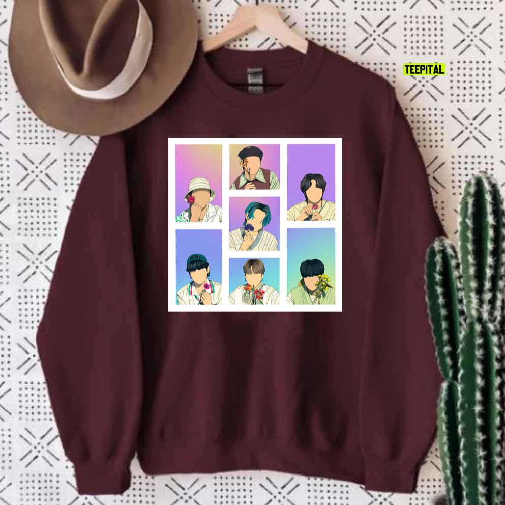 KPOP BTS Muster Sowoozoo Flowers Unisex Sweatshirt KPOP BTS Muster Sowoozoo Flowers Unisex Sweatshirt