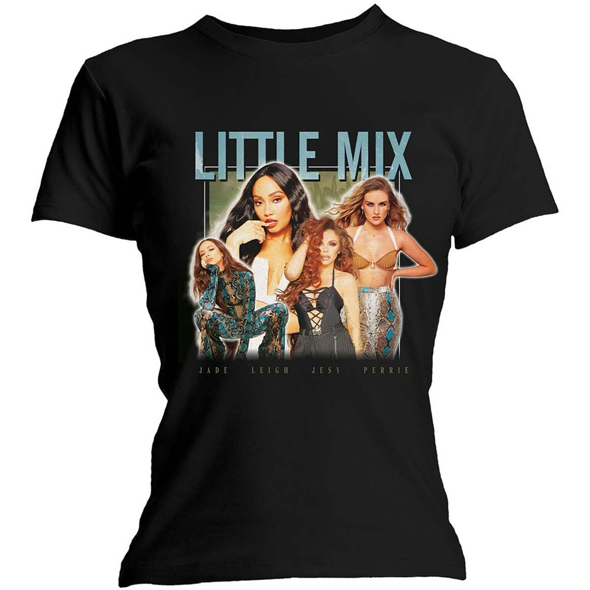 Ladies Little Mix LM5 Collage Profile Official Tee T-Shirt Ladies Little Mix LM5 Collage Profile Official Tee T-Shirt