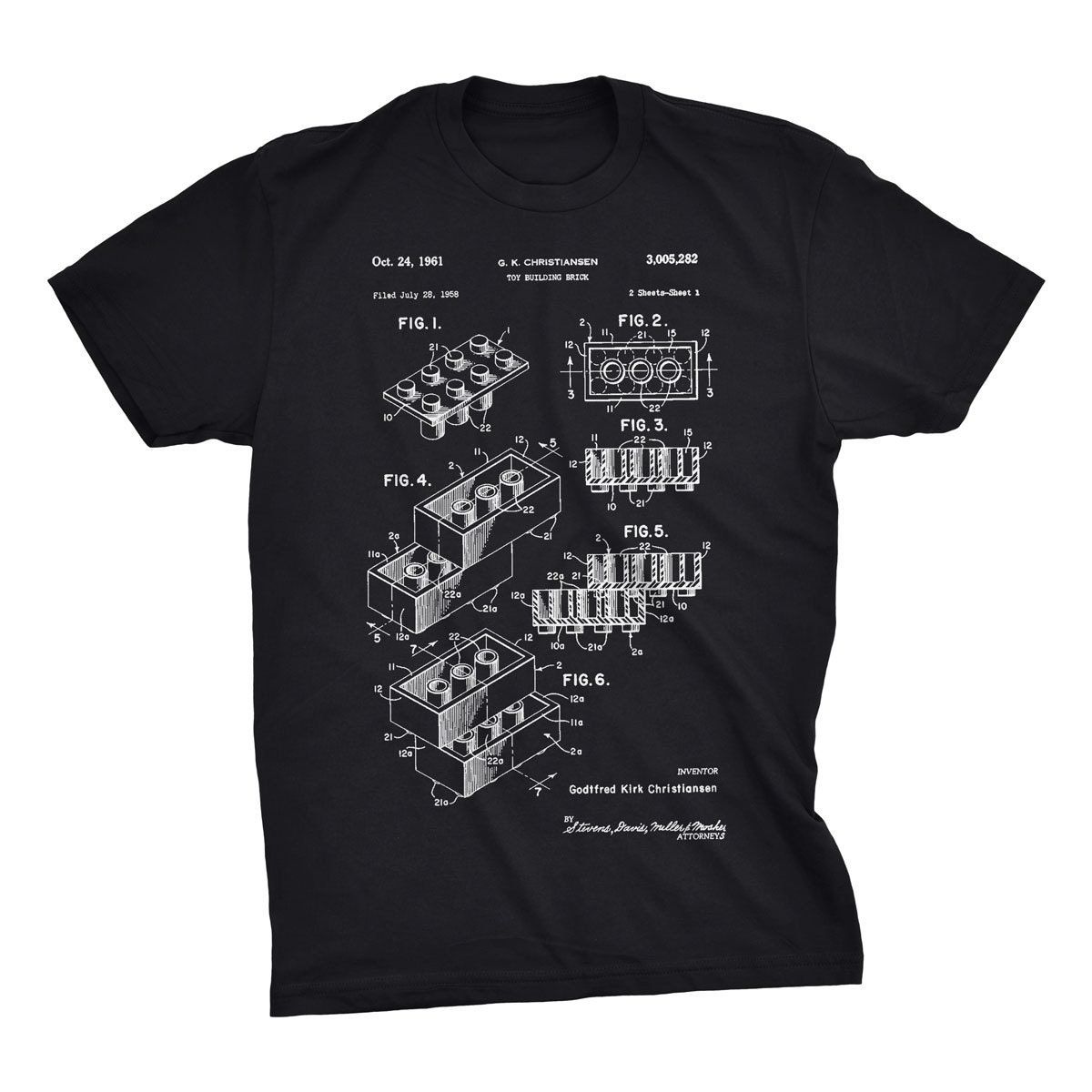 Lego Brick Patent T-Shirt Lego Brick Patent T-Shirt