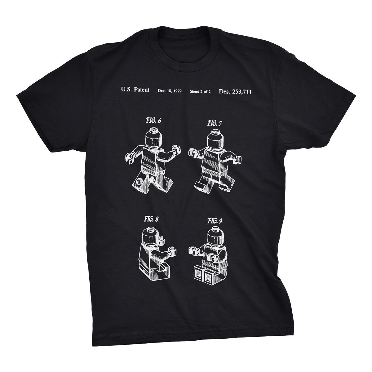 Lego Man Patent Unisex T-Shirt Lego Man Patent Unisex T-Shirt