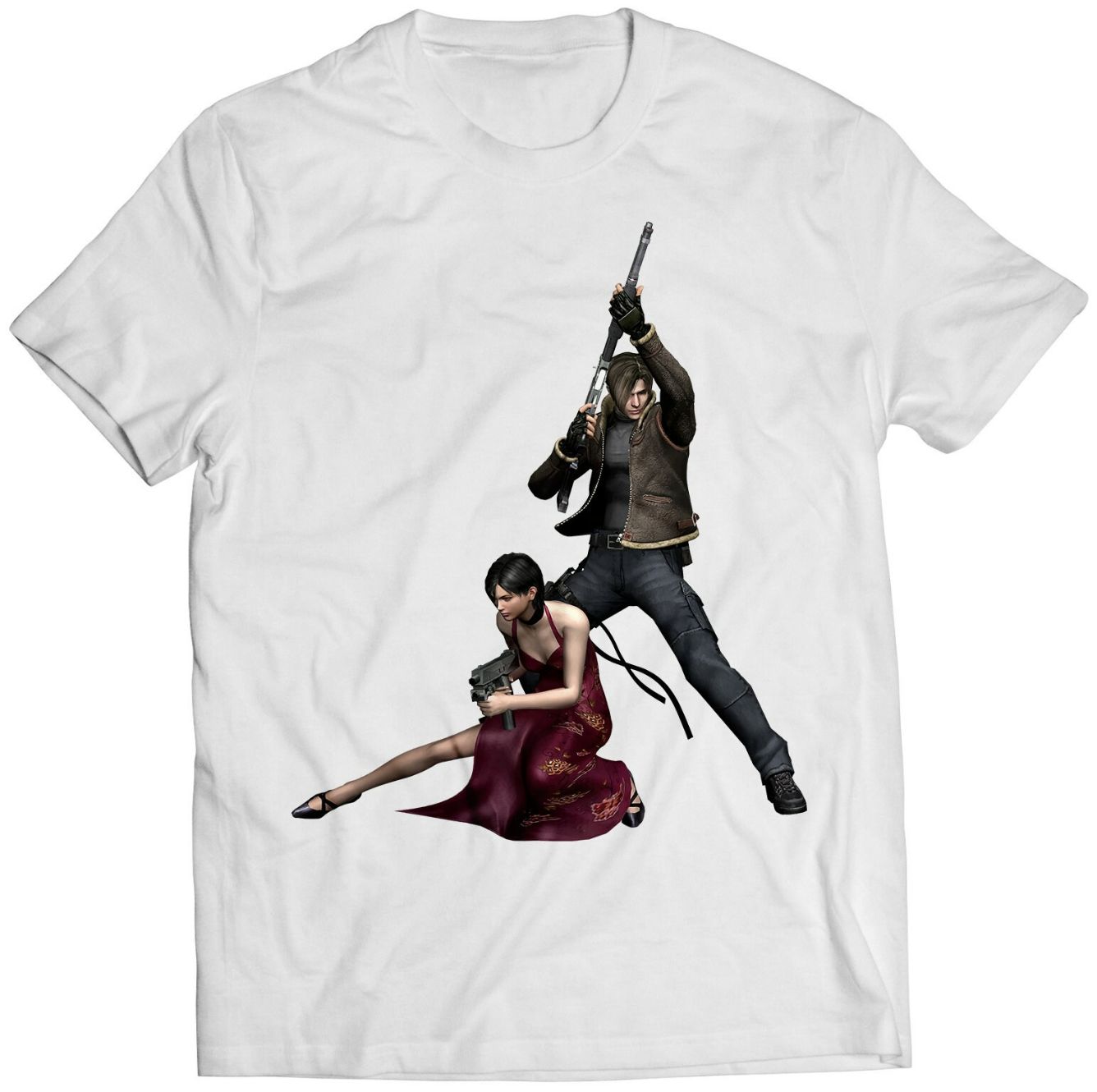 Leon Ada Resident Evil 4 Premium Unisex T-Shirt Leon Ada Resident Evil 4 Premium Unisex T-Shirt