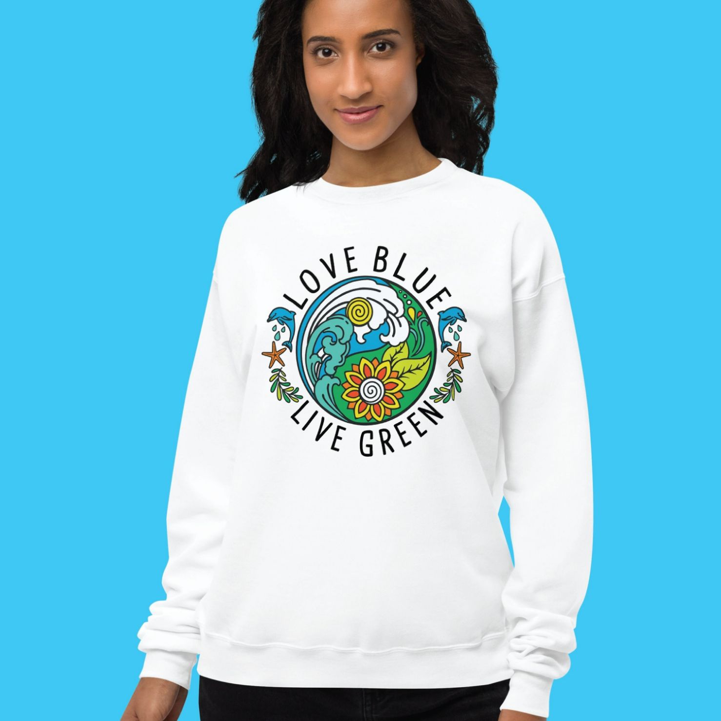 Love The Blue Ocean Sweatshirt Love The Blue Ocean Sweatshirt