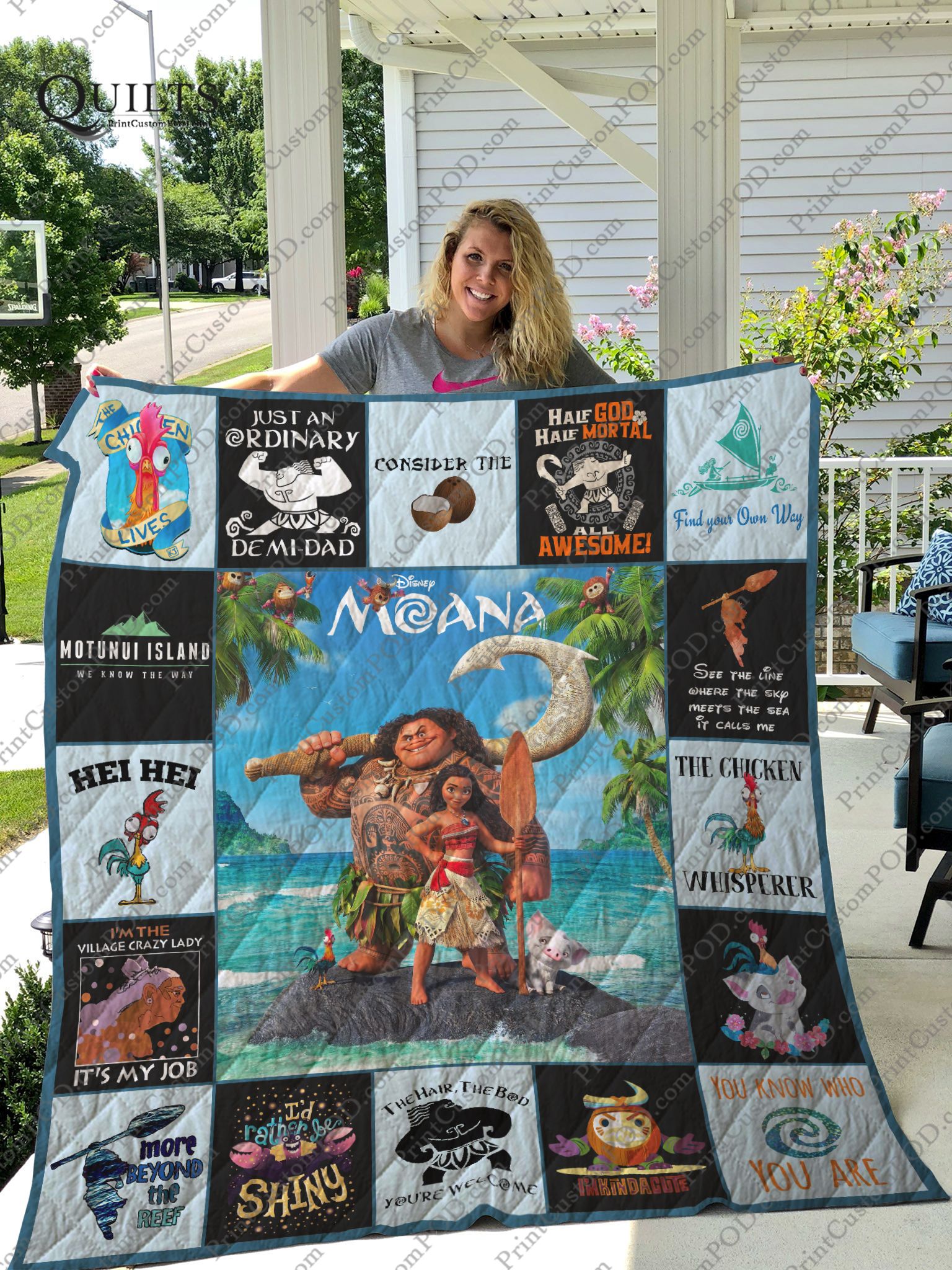 Moana Quilt Blanket - Ver.0117 Moana Quilt Blanket - Ver.0117