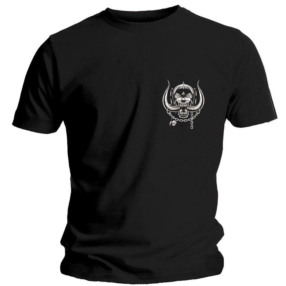 Motorhead Unisex Tee Pocket Logo Shirt Motorhead Unisex Tee Pocket Logo Shirt