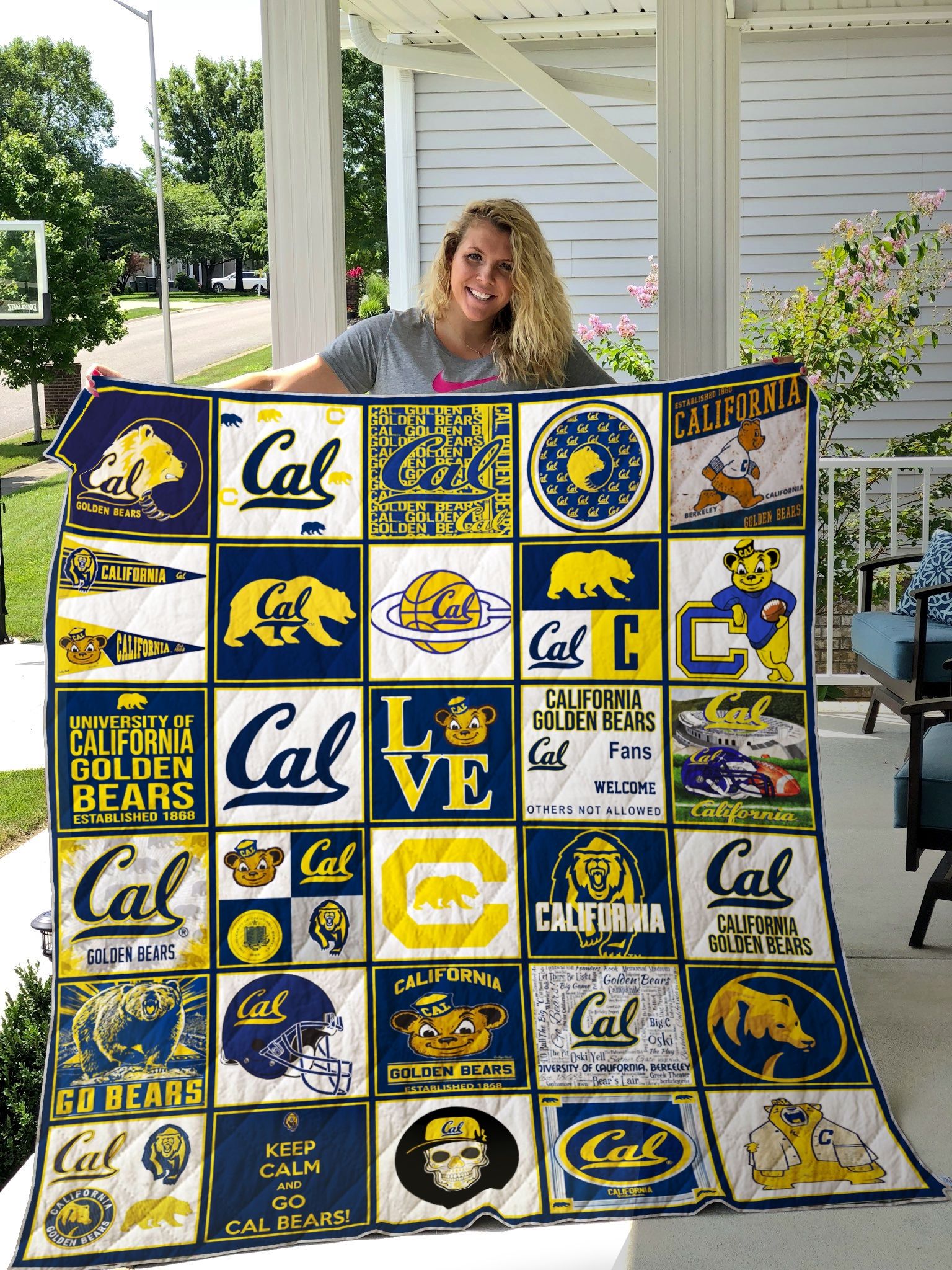 Ncaa California Golden Bears Quilt Blanket #618 Ncaa California Golden Bears Quilt Blanket #618
