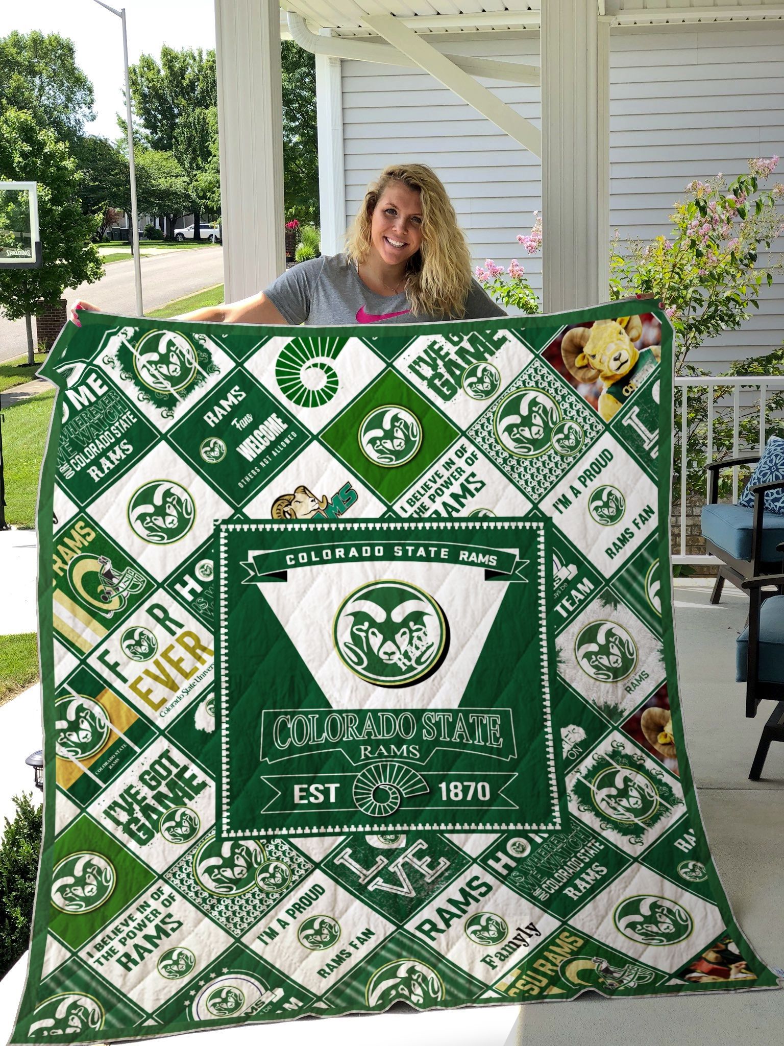 Ncaa Colorado State Rams Quilt Blanket #1410 Ncaa Colorado State Rams Quilt Blanket #1410