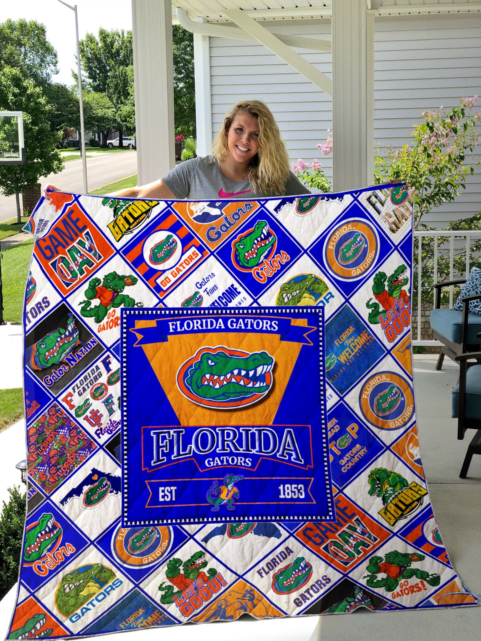 Ncaa Florida Gators Quilt Blanket #842 Ncaa Florida Gators Quilt Blanket #842
