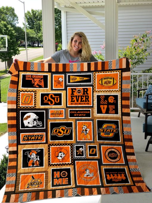 Ncaa Oklahoma State Cowboys Quilt Blanket #364