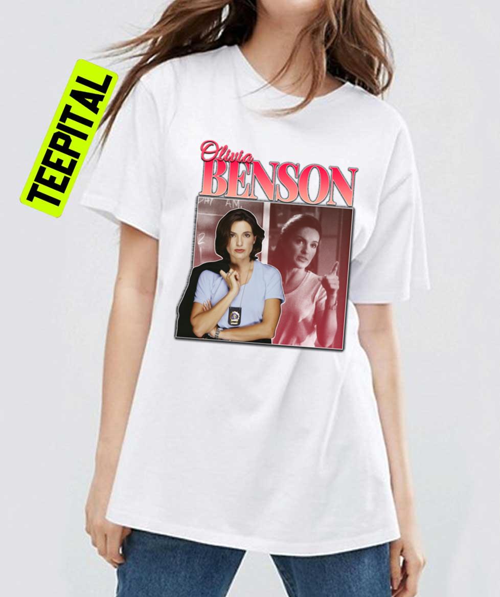Olivia Benson 90s Inspired Vintage Homage T-Shirt Olivia Benson 90s Inspired Vintage Homage T-Shirt