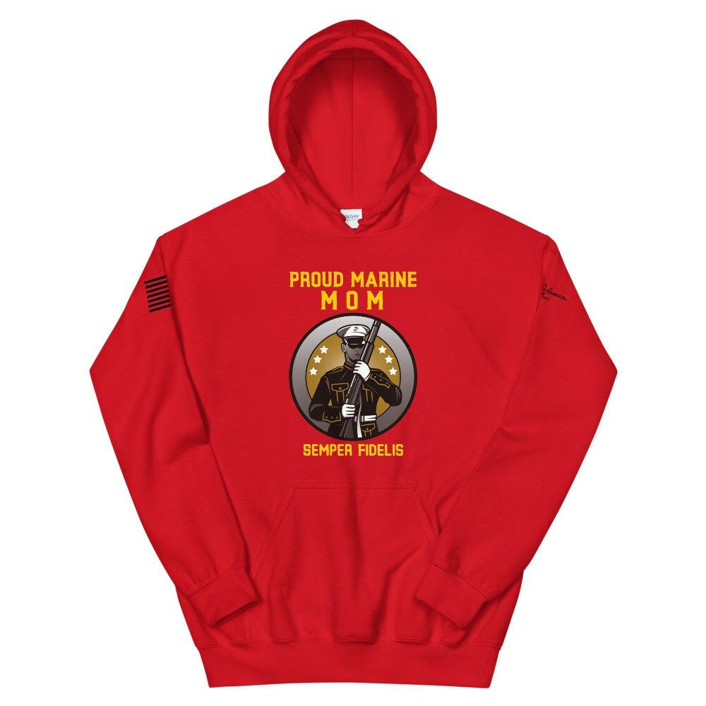 Proud MARINE MOM Hoodie Proud MARINE MOM Hoodie