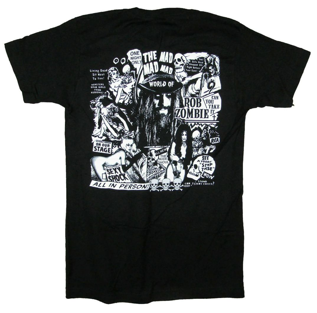 Rob Zombie Hellbilly Head Black T Shirt Rob Zombie Hellbilly Head Black T Shirt
