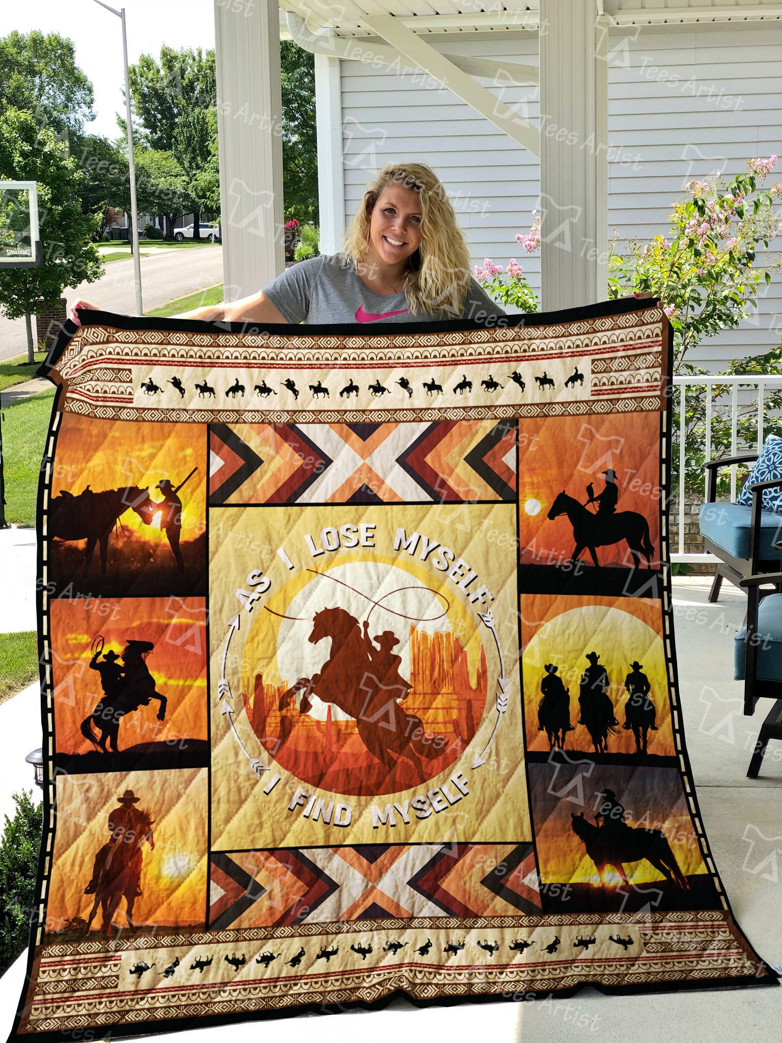 Rodeo Cowboy As I Lose Myself I Find Myself Quilt Blanket Great Customized Blanket Gifts For Birthday Christmas Thanksgiving Rodeo Cowboy As I Lose Myself I Find Myself Quilt Blanket Great Customized Blanket Gifts For Birthday Christmas Thanksgiving