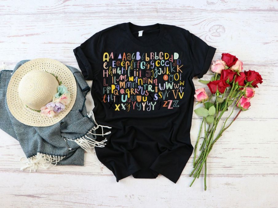Science Teacher Alphabet Tee Shirt Science Teacher Alphabet Tee Shirt