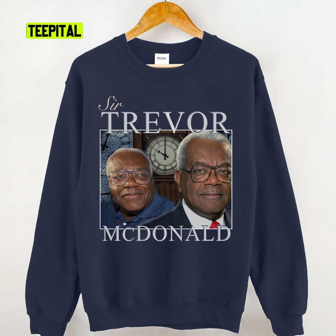 Sir Trevor Mcdonald Homage Unisex Sweatshirt Sir Trevor Mcdonald Homage Unisex Sweatshirt