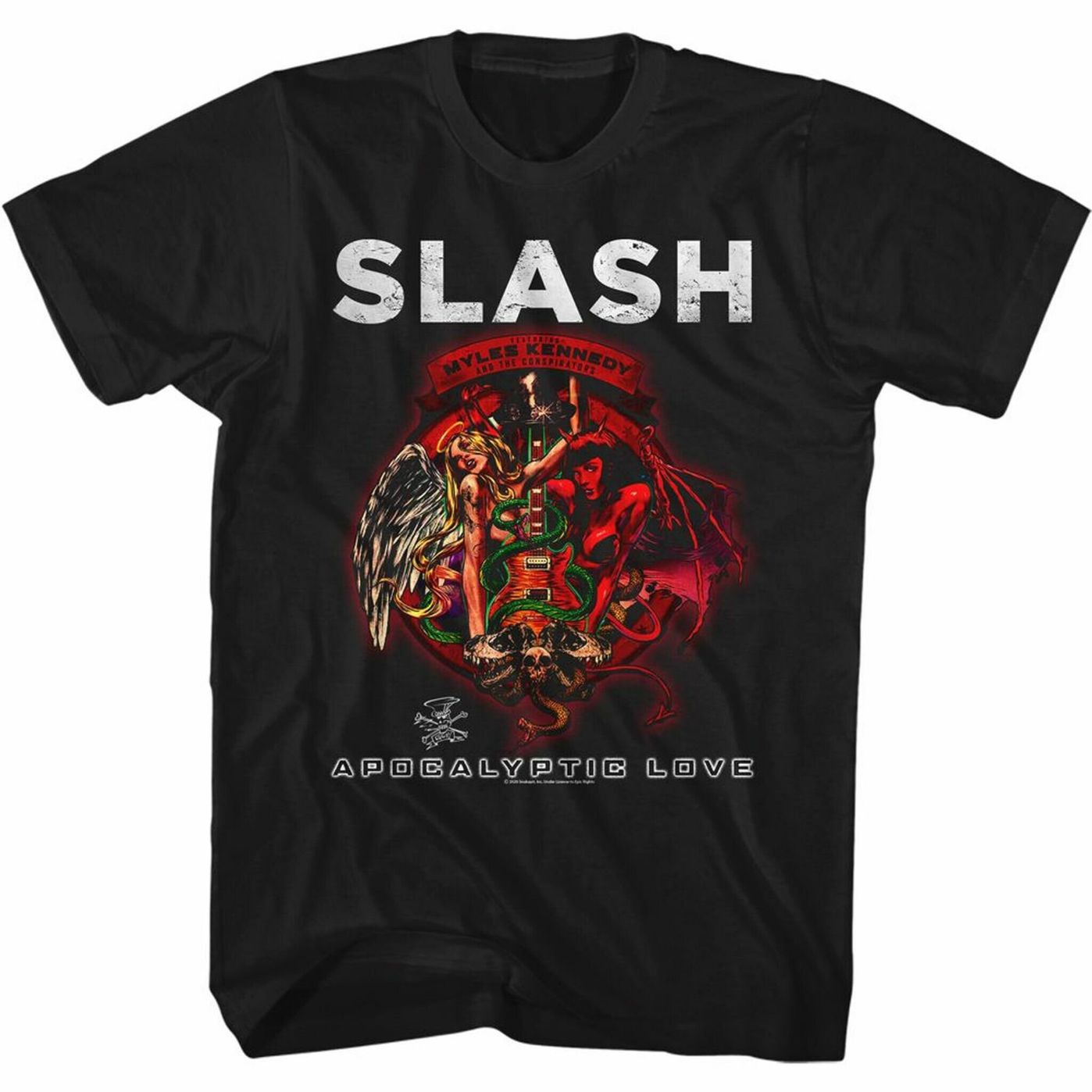 Slash Apocolyptic Love Black Adult T Shirt Slash Apocolyptic Love Black Adult T Shirt