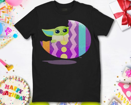 Star Wars Baby Yoda The Mandalorian The Child Pastel Easter Eggs T-Shirt