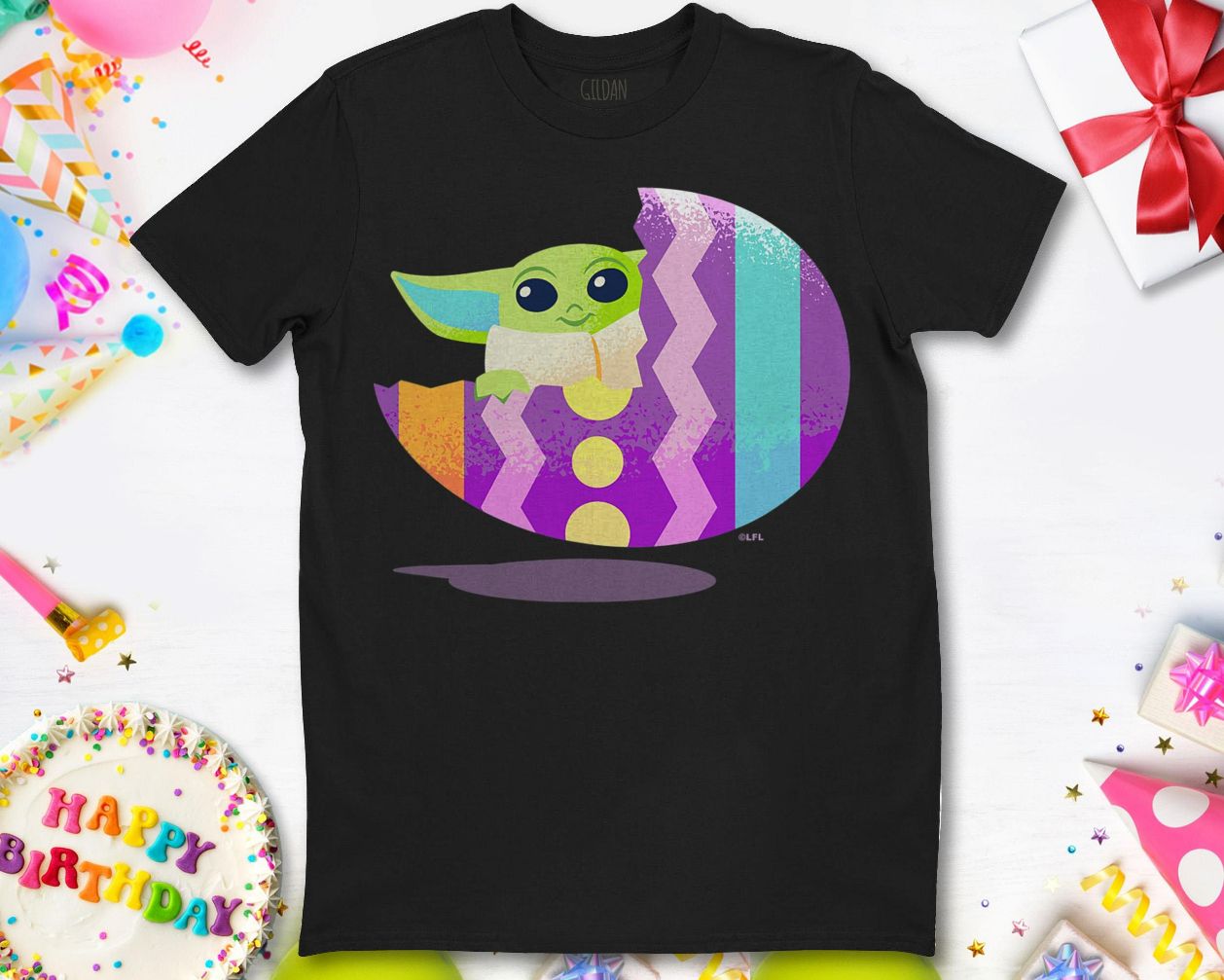 Star Wars Baby Yoda The Mandalorian The Child Pastel Easter Eggs T-Shirt Star Wars Baby Yoda The Mandalorian The Child Pastel Easter Eggs T-Shirt