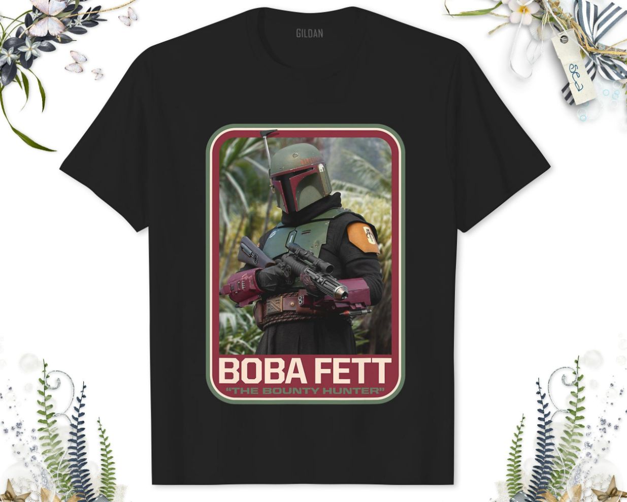Star Wars The Mandalorian Boba Fett T-Shirt Star Wars The Mandalorian Boba Fett T-Shirt